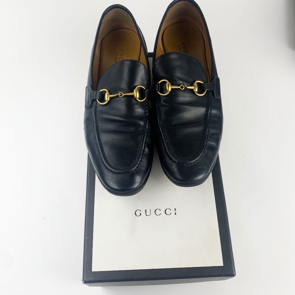 GUCCI JORDAAN LOAFERS WOMENS SIZE 38
